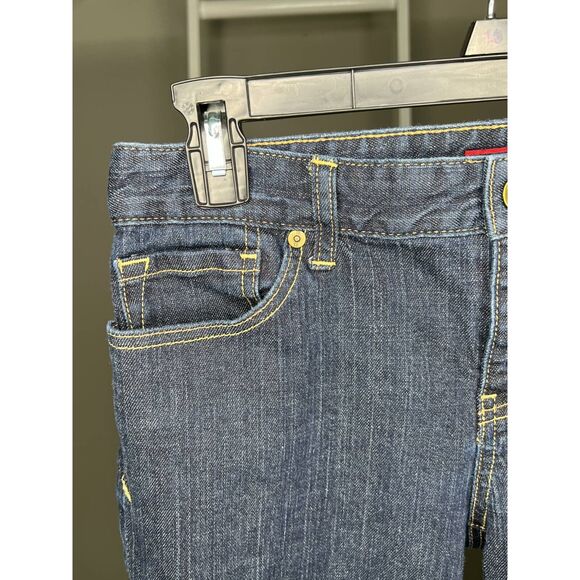 Tommy Hilfiger Jeans Womens 8 S Blue Slim Skinny Stretch Dark Wash Pockets Denim - Picture 5 of 9